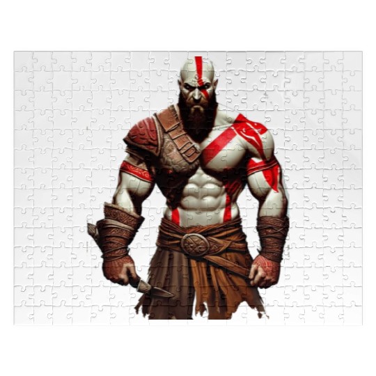 iconic Kratos, the God of War Jigsaw Puzzles