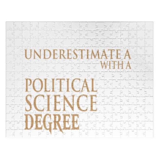Power Grandpa With Political Science Degree Jigsaw Puzzles