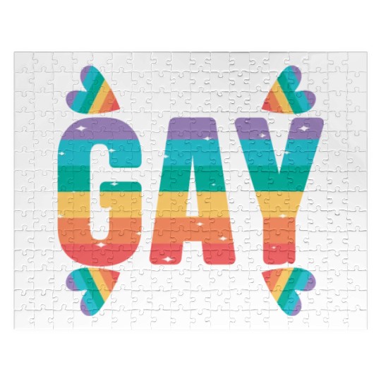 Gay Rights Rainbow Pride Month LGBTQ Gay Pride Jigsaw Puzzles