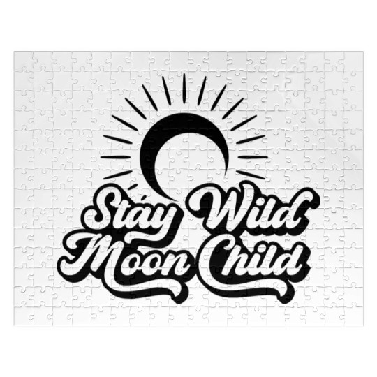 Stay wild moon child Jigsaw Puzzles
