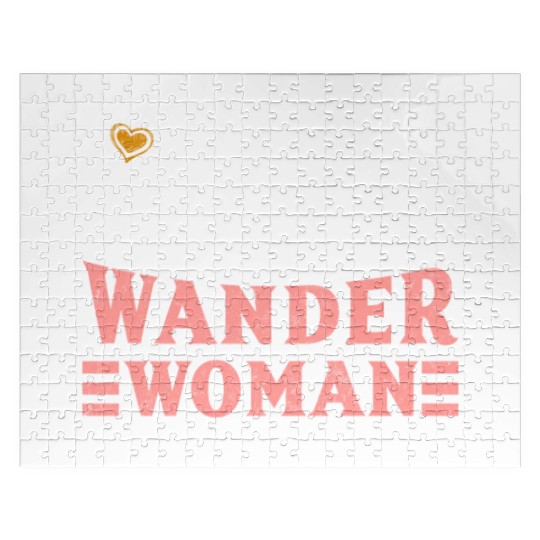Wanderwoman Mountaineering Hiking Women Jigsaw Puzzles