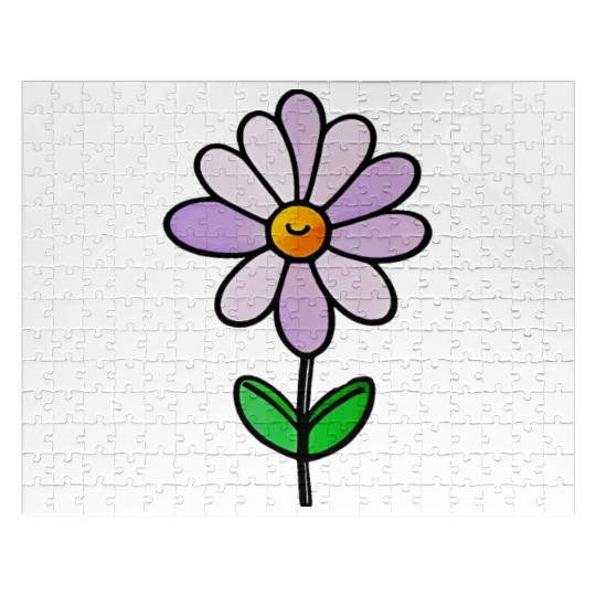Lavender Flower Art Jigsaw Puzzles
