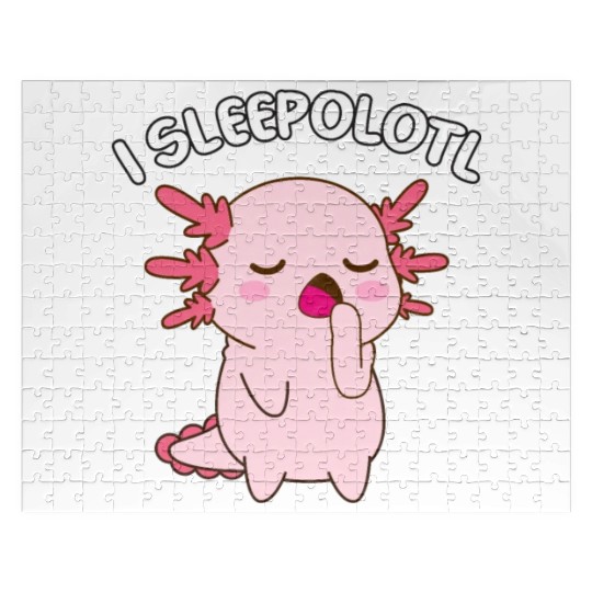 I Sleepolotl Axolotl Kawaii Animal For Sleep Lover Jigsaw Puzzles