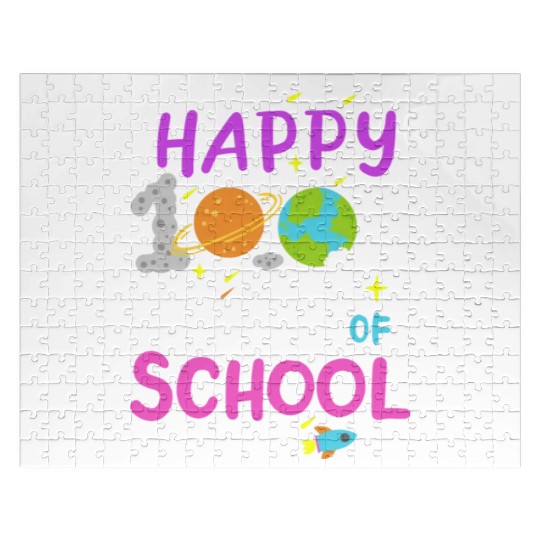 100 Days of School Science Teacher Student Jigsaw Puzzles