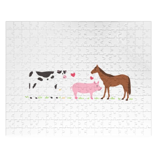 Farm Farmer Farm Animals Jigsaw Puzzles