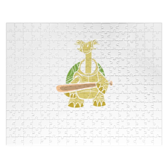 Mean Turtle Reptile Nature Turtle Lover Aquatic Jigsaw Puzzles