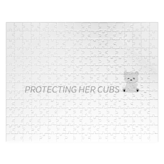Mama Bear protecting her cubs Jigsaw Puzzles