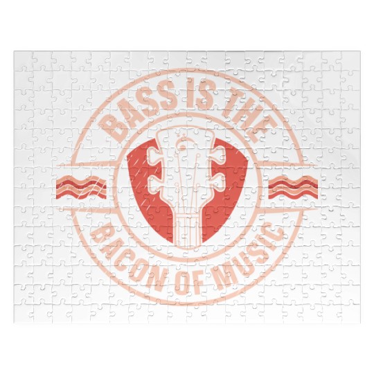 Bassist Music Bacon Lover Bacon Meat Jigsaw Puzzles
