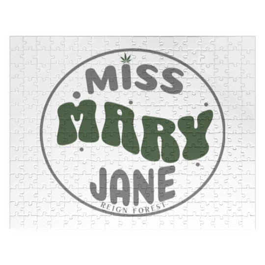 Miss Mary Jane Marijuana Funny Graphic Jigsaw Puzzles