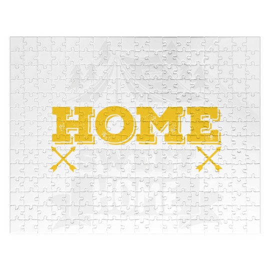 Camper Outdoor Tent Home Sweet Home Jigsaw Puzzles