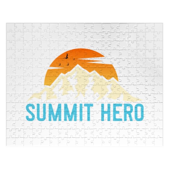 Summit Hero Climbers Mountaineering Mountain Guide Jigsaw Puzzles