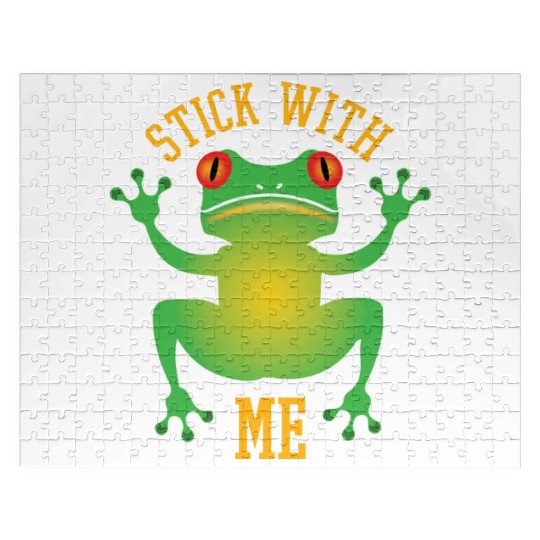 Frog On A Window S Funny Sticky Toed Frog Jigsaw Puzzles