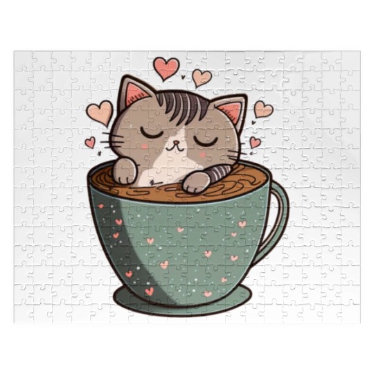 Caffeine Kitties A Sweet Valentines Day Gift Jigsaw Puzzles