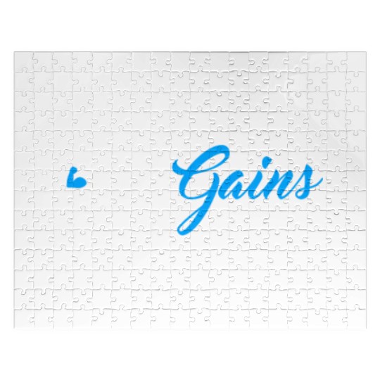 Only Gains fitness gym workout exercise sports Jigsaw Puzzles