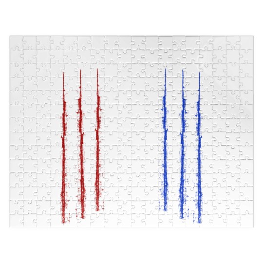 Airplane Plane USA Flag Jigsaw Puzzles