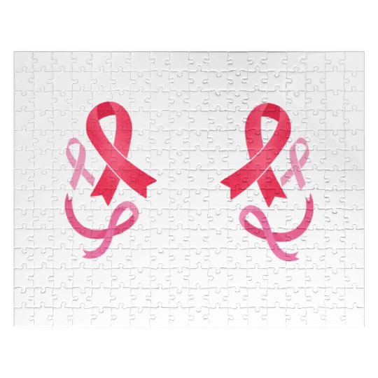 Pink Ribbon Keep Calm And Save Boobies Breast Jigsaw Puzzles