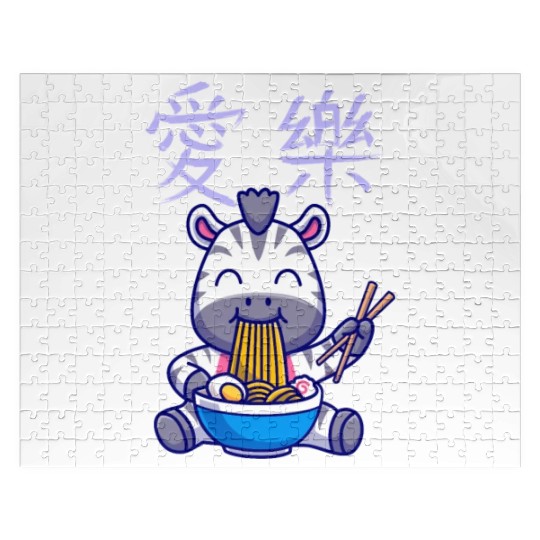 China Ramen Noodles Noodle Japan Japanes Zebra Jigsaw Puzzles