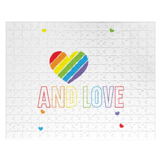 Gay Rights Rainbow Pride LGBTQ Gay Pride Parade Jigsaw Puzzles