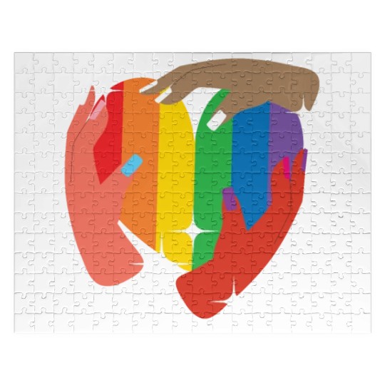 Gay Rights Rainbow Pride LGBTQ Gay Pride Parade Jigsaw Puzzles
