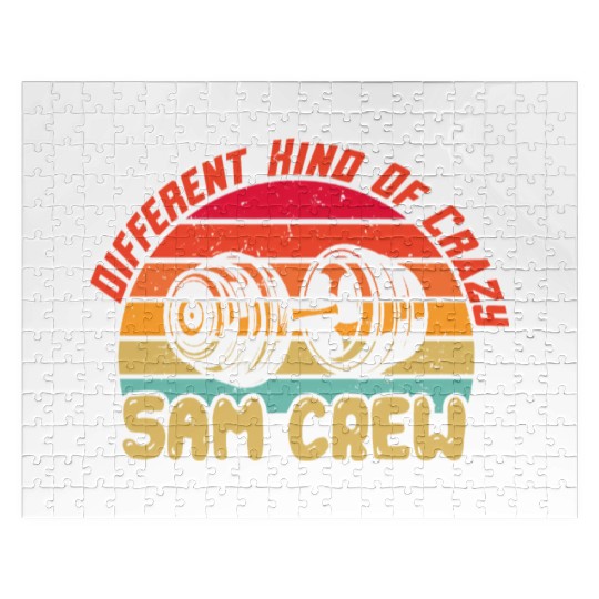 Workout Squad 5 AM Crew For Funny Gym Saying Retro Jigsaw Puzzles