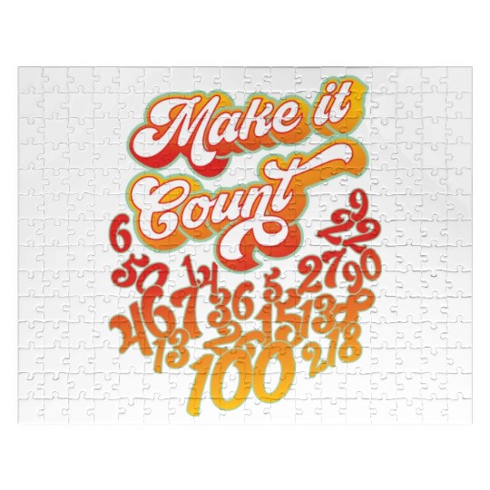 Math Teacher S Counting S Retro Psychedelic Jigsaw Puzzles