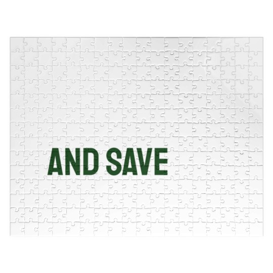 Earth Day Buy Green And Save Green Pro Environment Jigsaw Puzzles