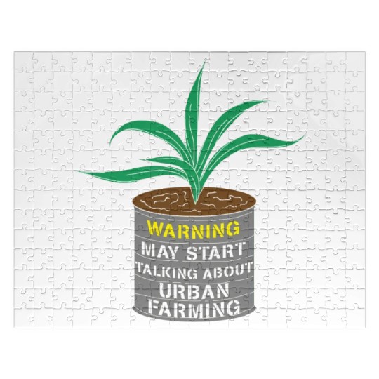 Urban Farming Funny Farmer Jigsaw Puzzles