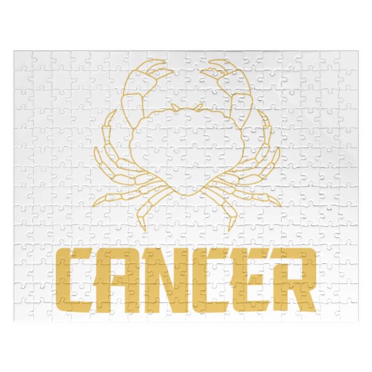 Cancer Zodiac Sign, astrology design, the crab Jigsaw Puzzles