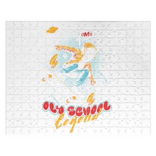 OLD SCHOOL Legend Skateboard Pop-Art Style 242 Jigsaw Puzzles