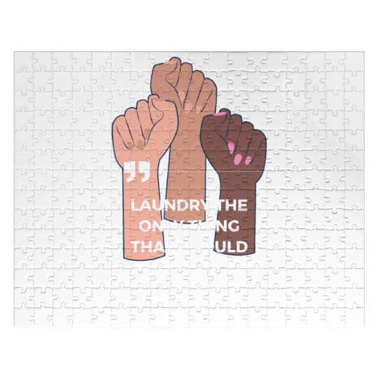 Laundry The Only Thing Separated By Color Quote Jigsaw Puzzles