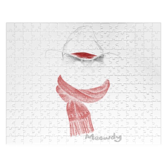 Cute Chonk Cat Meowdy Cat w/ Cowboy Hat from Texas Jigsaw Puzzles