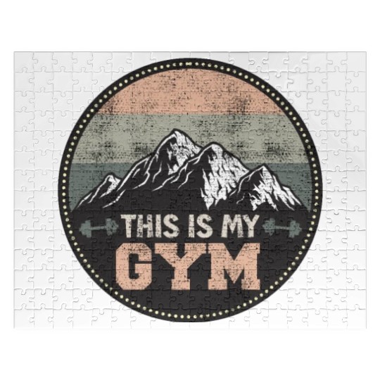 Mountain Fan This is my Gym Summit Sports Hiking Jigsaw Puzzles
