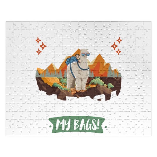 Alpaca my Bags Hiking funny Mountain fan Hiker Jigsaw Puzzles