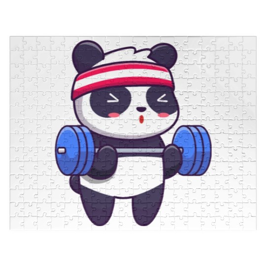 TEDDY BEAR TRAINING GYM Jigsaw Puzzles