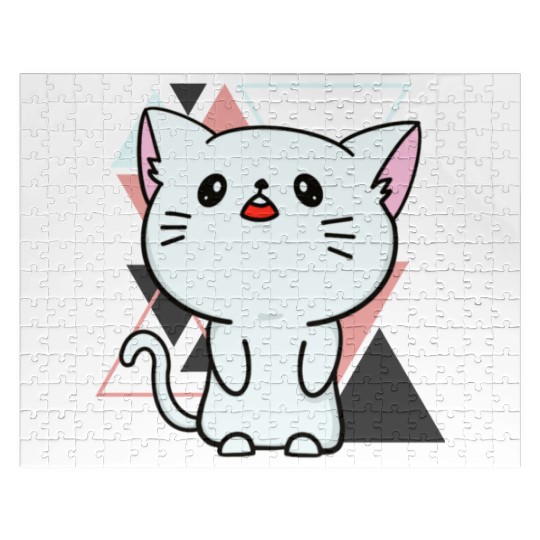 Cute little cat adorable kitty Kittenlove cat mom Jigsaw Puzzles