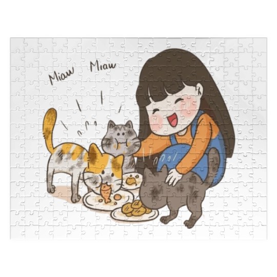 Crazy Cat Lady is My Destiny Jigsaw Puzzles
