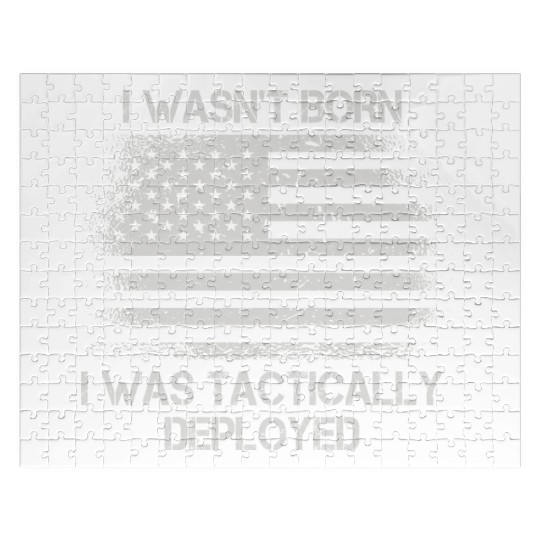 Patriotic Army Veteran Us Soldier Saying Jigsaw Puzzles