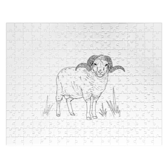 Cute Sheep For Men Women Lamb Farm Animal Farmer Jigsaw Puzzles