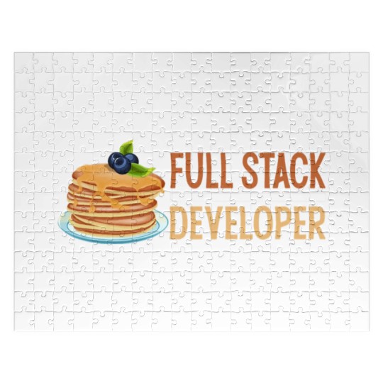 Computer Science Programmer Coder Funny Full Stack Jigsaw Puzzles