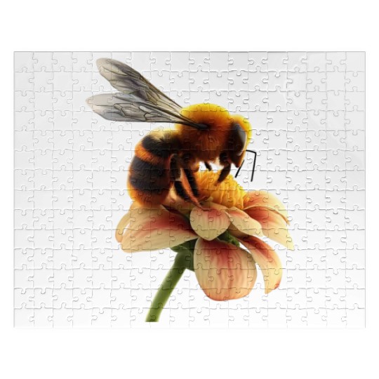 bee on flower Jigsaw Puzzles