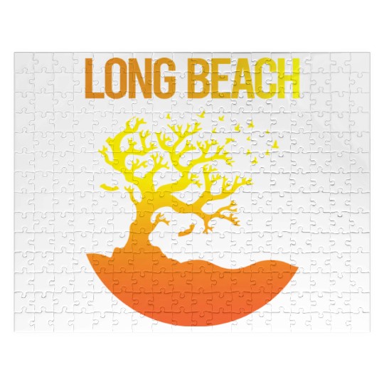 Neon Tree Art Long Beach 70s Jigsaw Puzzles