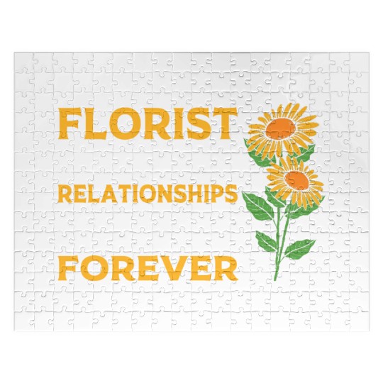 Florist Quote Sunflower Floral Designer Jigsaw Puzzles