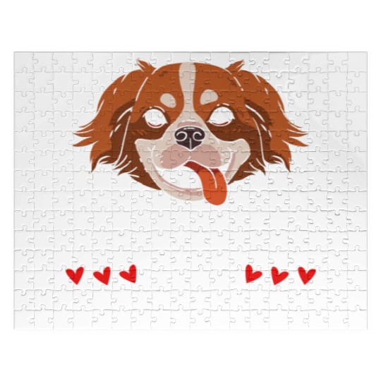 My Dog Is My Valentine Date Cute Doggy Jigsaw Puzzles