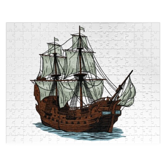 Columbus Day 1492 Ship Jigsaw Puzzles