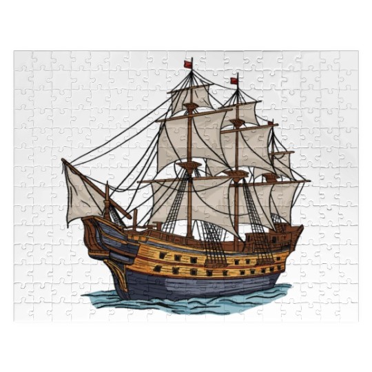 Columbus Day 1492 Ship Jigsaw Puzzles