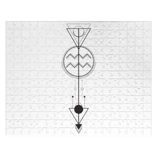 Aquarius Astrology Zodiac Arrow Jigsaw Puzzles