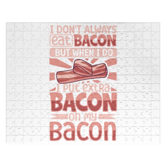 Bacon Lover Funny Bacon Famous Food Keto Diet Jigsaw Puzzles
