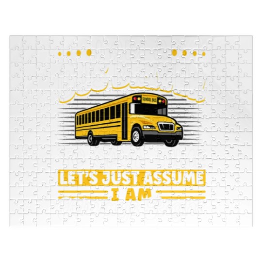 School Bus Driver Vintage I Am A Bus Driver Jigsaw Puzzles