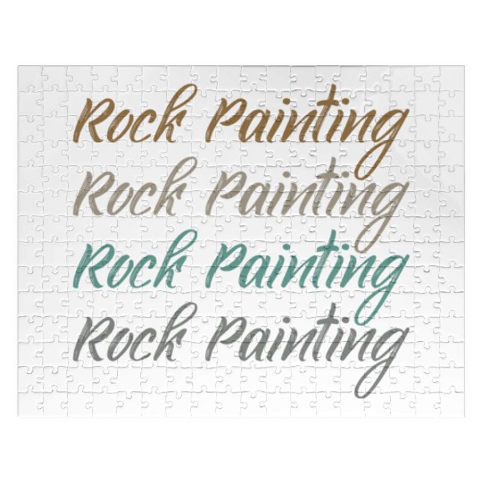 Great Rock Painting Typeset For Rock Painter Jigsaw Puzzles