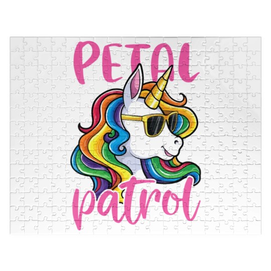 Kids Flower Girl Jigsaw Puzzles Wedding Unicorn Petal